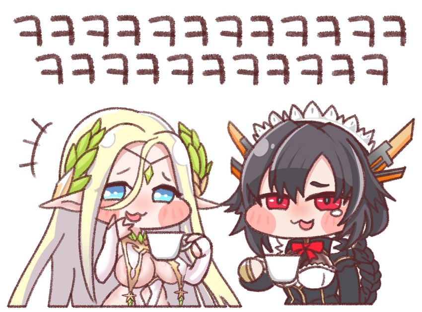 cerestia of life and black wyrm (last origin) drawn by cervical