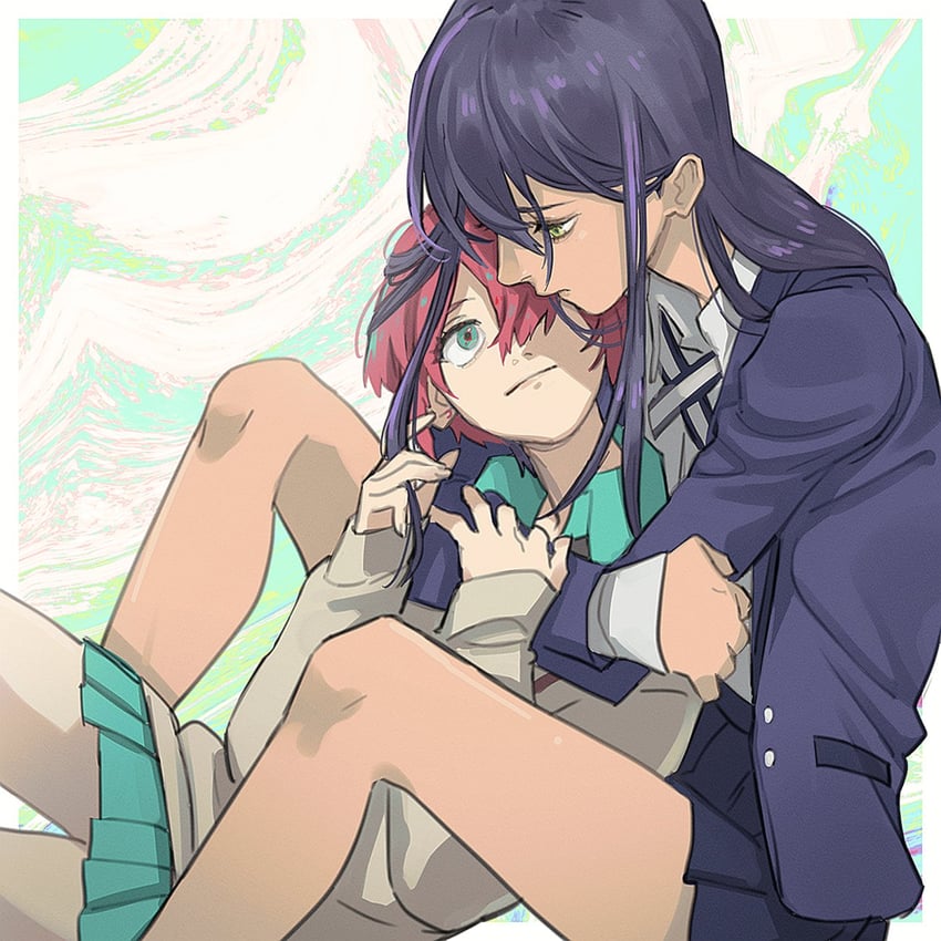 amate yuzuriha and nyaan (gundam and 1 more) drawn by mrtoen