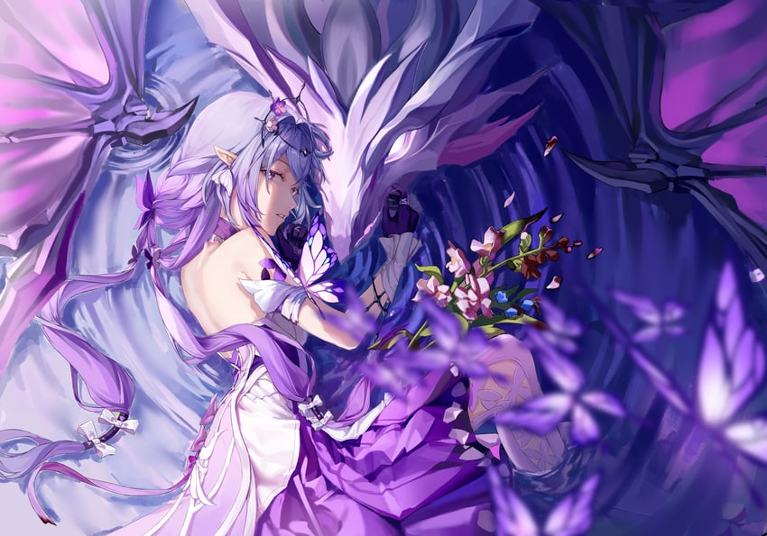 castorice and pollux (honkai and 1 more) drawn by asid_(acidbranch)