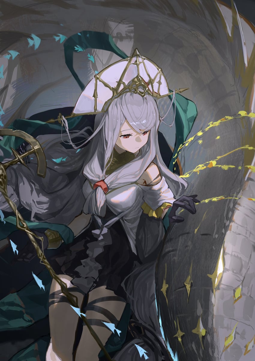 skadi and skadi the corrupting heart (arknights) drawn by clay_(clayjun)
