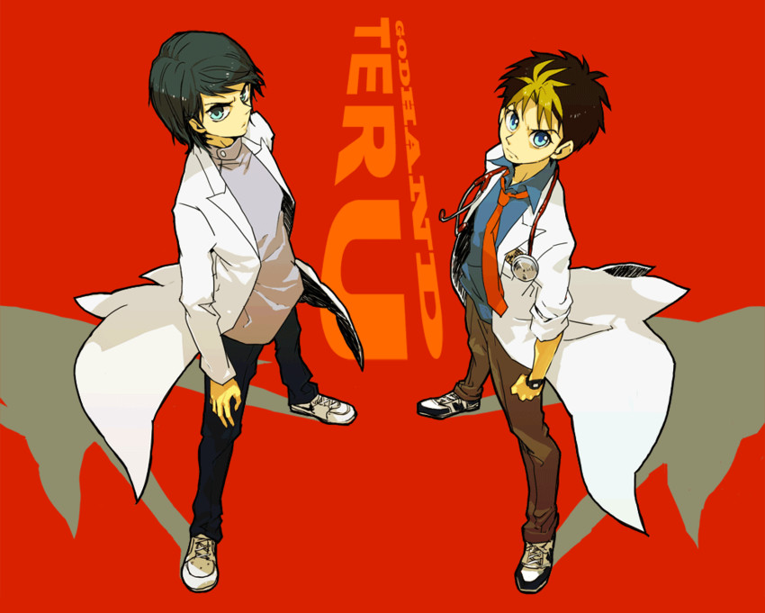 shinomiya kei and mahigashi teru (godhand teru) drawn by nishikiori