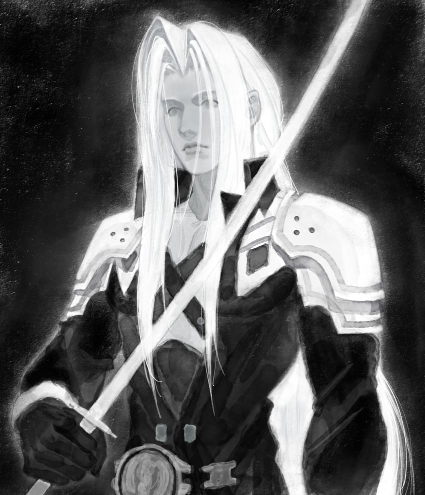 sephiroth (final fantasy and 1 more) drawn by shyuuwei