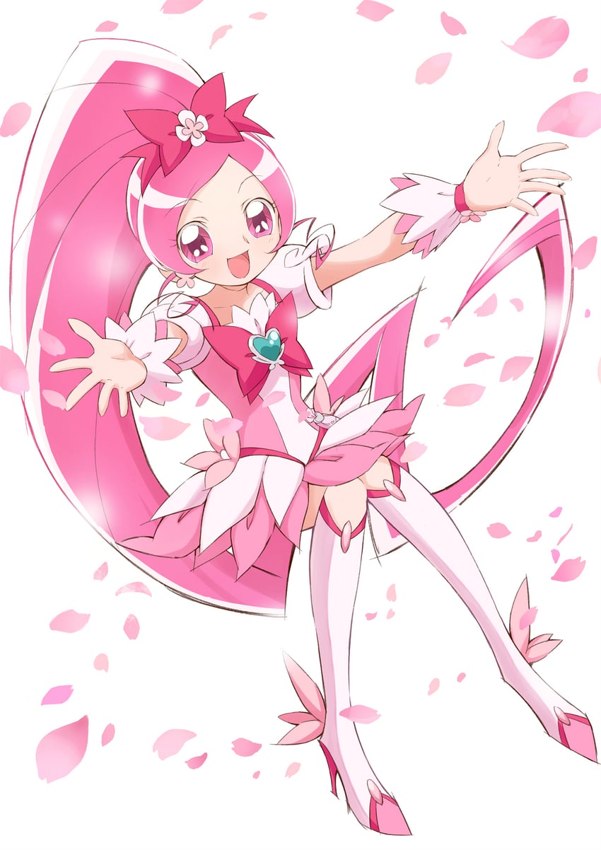 hanasaki tsubomi and cure blossom (precure and 1 more) drawn by aizawa_zawapo