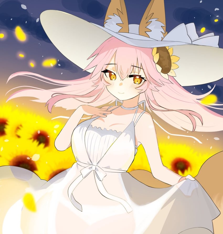 tamamo and tamamo no mae (fate and 1 more) drawn by tsukimi_okayu