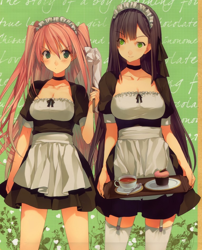 sumiyoshi chisato and shinonome satsuki (koi to senkyo to chocolate) drawn by akinashi_yuu