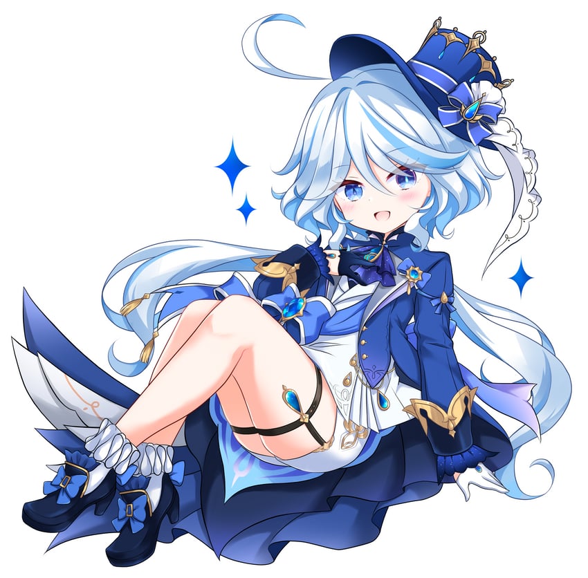 furina (genshin impact and 1 more) drawn by kashiwadokoro