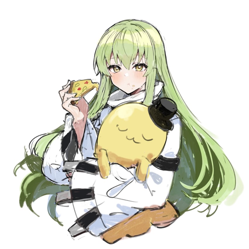 c.c. and cheese-kun (code geass) drawn by ikeuchi_tanuma