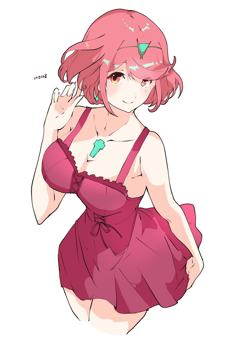 pyra (xenoblade chronicles and 1 more) drawn by risumi_(taka-fallcherryblossom)
