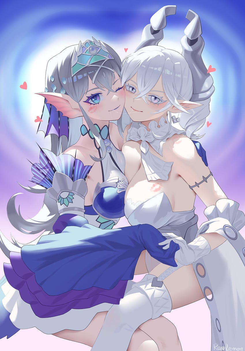 lovely labrynth of the silver castle, kitkallos, and tearlaments kitkallos (yu-gi-oh!) drawn by rare_lemon