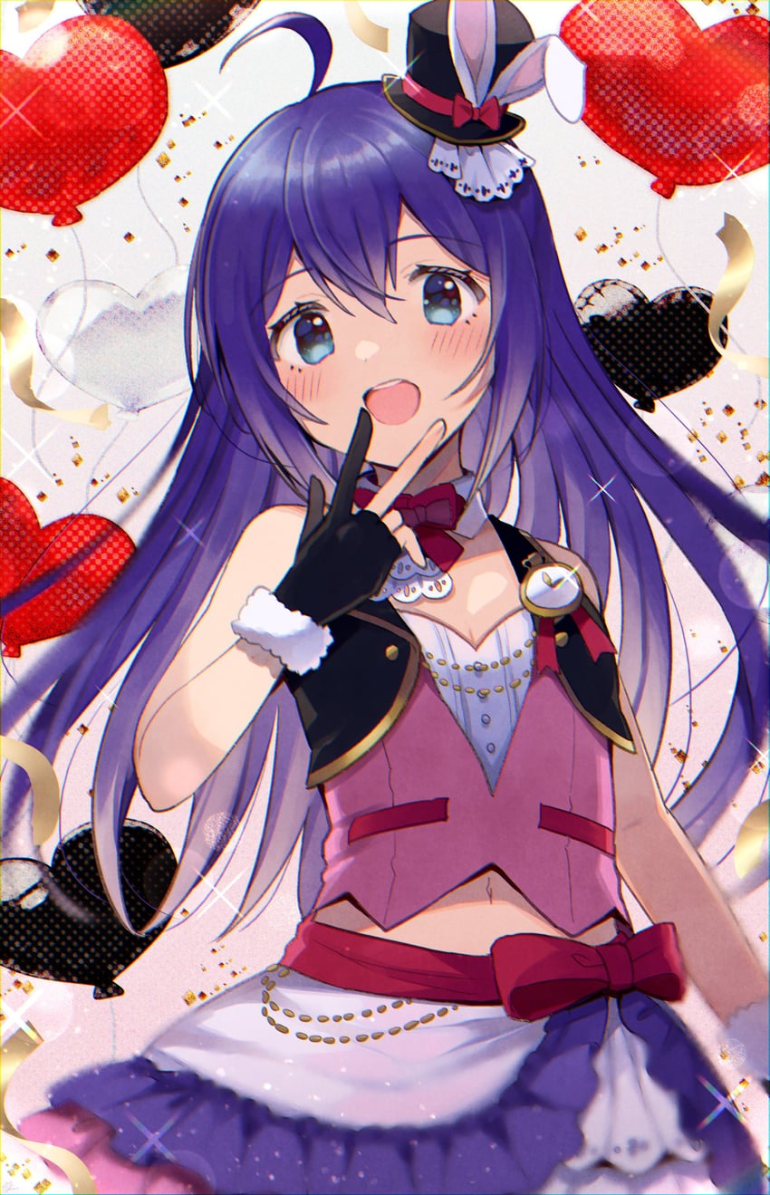 mochizuki anna (idolmaster and 2 more) drawn by gum_(vivid_garden)