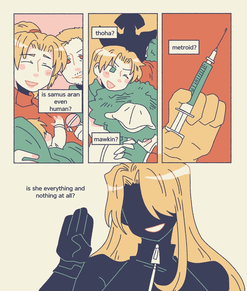 samus aran, raven beak, chozo, old bird, dachora, and 3 more (metroid and 2 more) drawn by hoshizora_lone