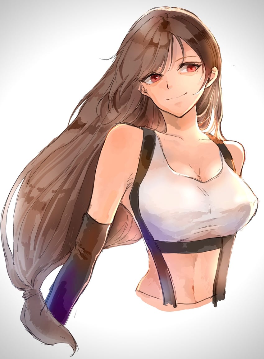 tifa lockhart (final fantasy and 2 more) drawn by hikari_kro