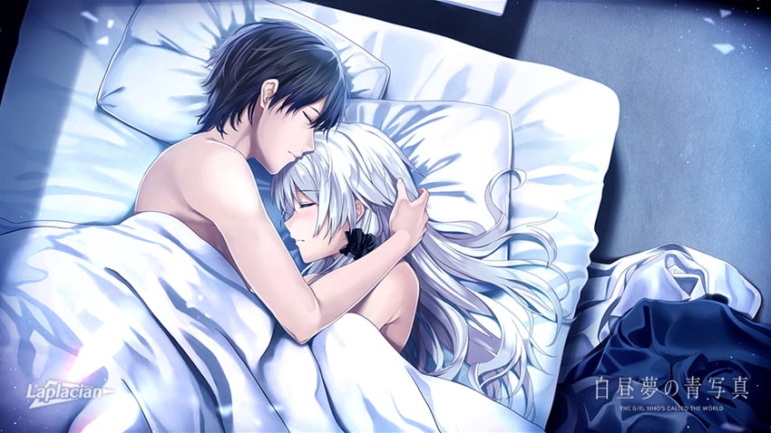 yonagi and kaito (hakuchuumu no aojashin and 1 more) drawn by shimofuri