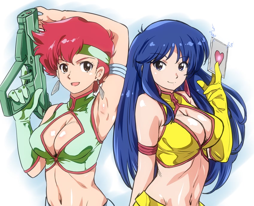 yuri and kei (dirty pair) drawn by ohtado
