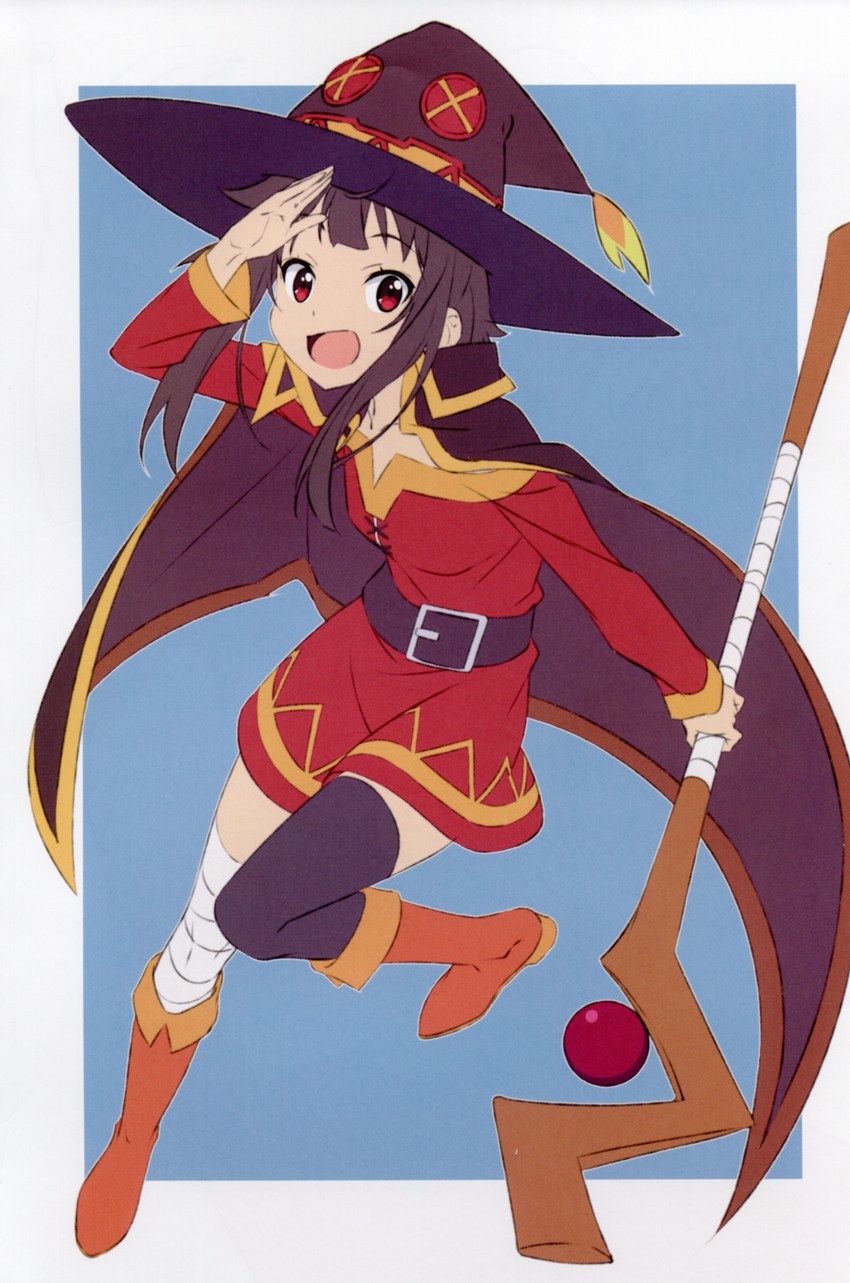 megumin (kono subarashii sekai ni shukufuku wo!) drawn by yamamoto_shuuhei