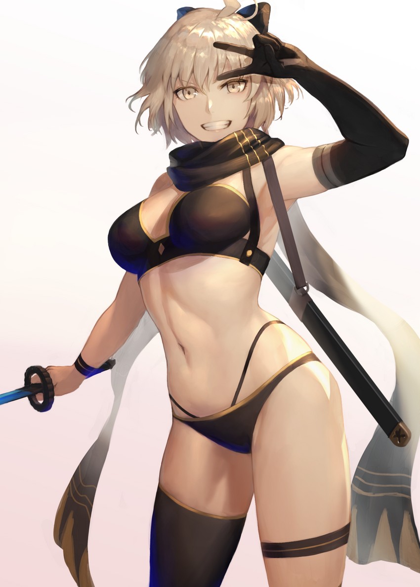 okita souji and okita j. souji (fate and 1 more) drawn by peperon_(peperou)