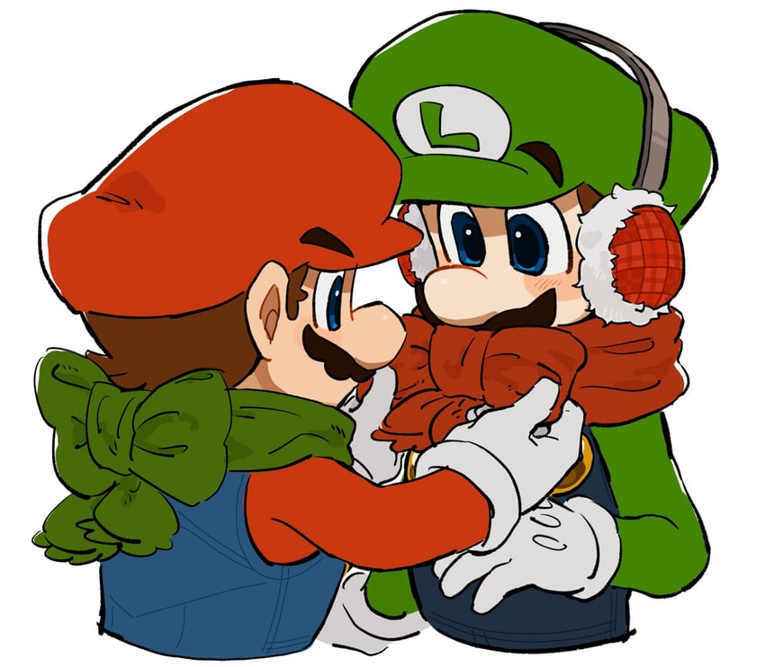mario and luigi (mario and 1 more) drawn by mimimi_(mimimim9999)
