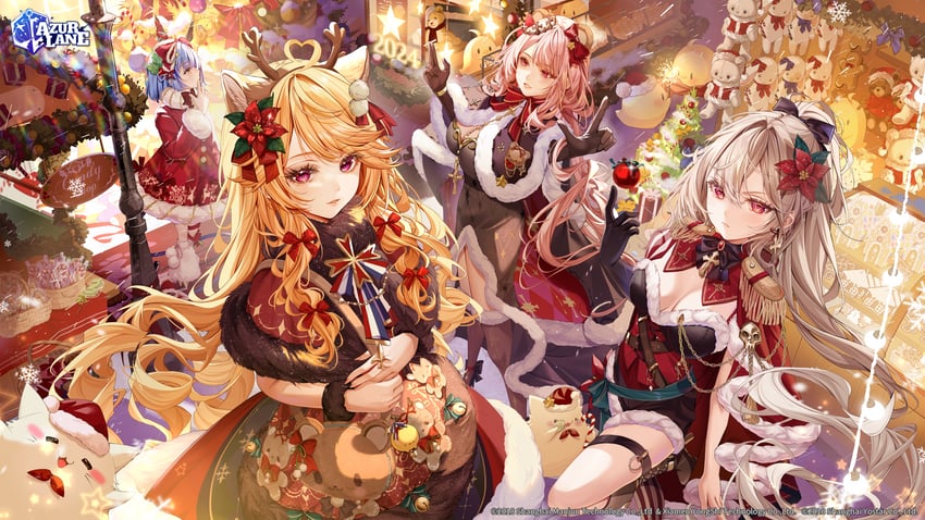 manjuu, jean bart, meowfficer, richelieu, gascogne, and 1 more (azur lane) drawn by isari_sensei