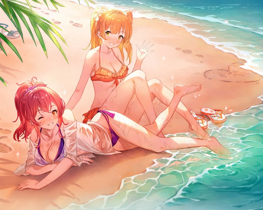 jougasaki mika and jougasaki rika (idolmaster and 1 more) drawn by ruien_(wu_jui-en)