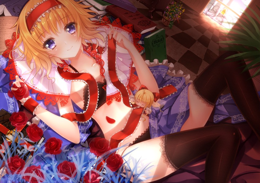 alice margatroid and shanghai doll (touhou) drawn by swordsouls