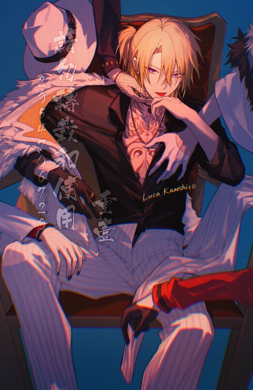 luca kaneshiro (nijisanji and 1 more) drawn by chongyi2111