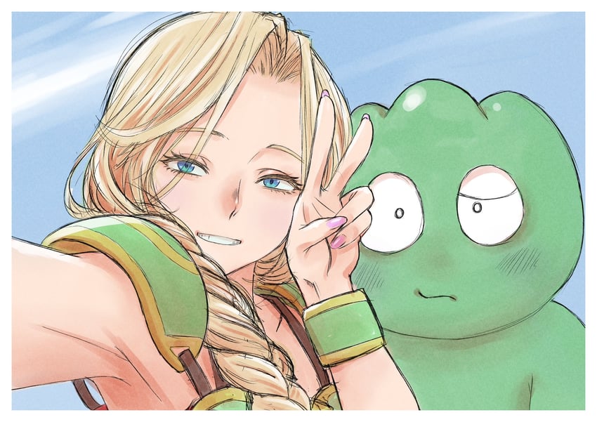 valkyrie and krino sandra (valkyrie no densetsu) drawn by sukerock360