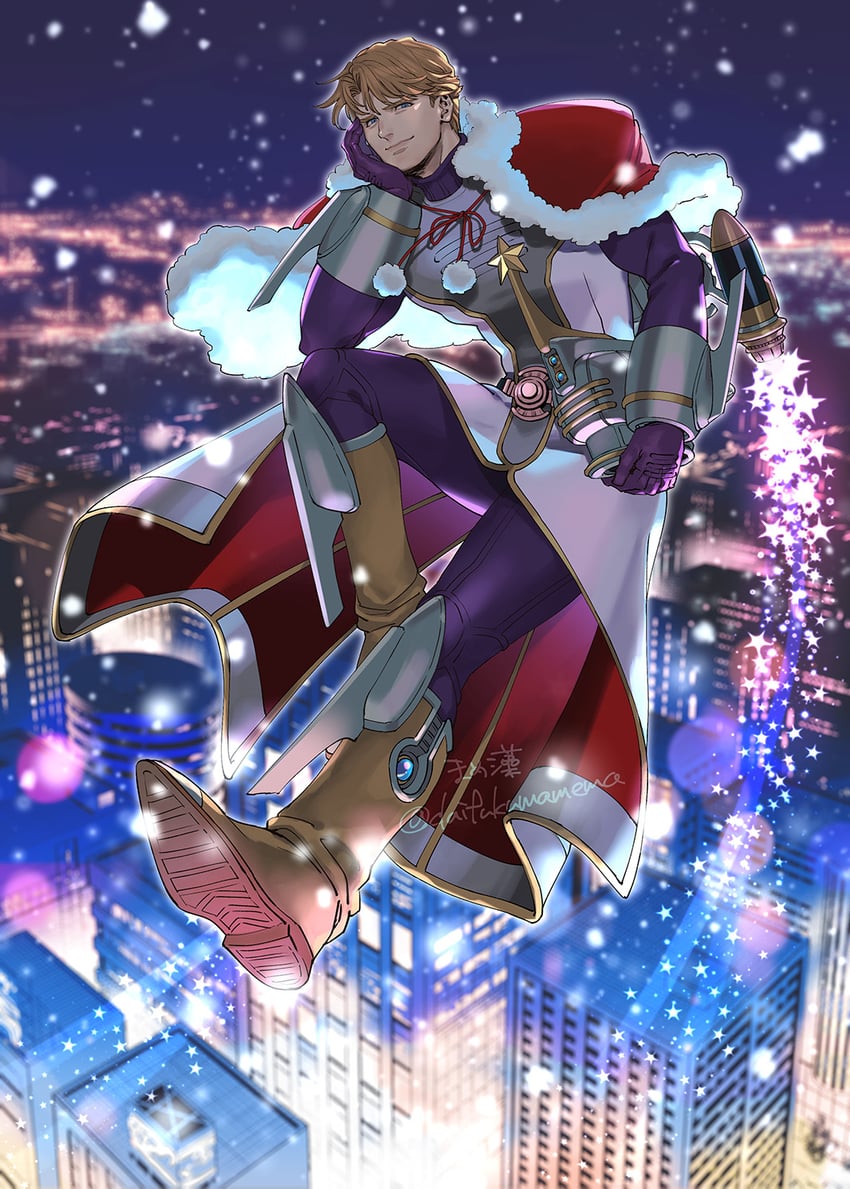 keith goodman and sky high (tiger & bunny) drawn by mamemo_(daifuku_mame)