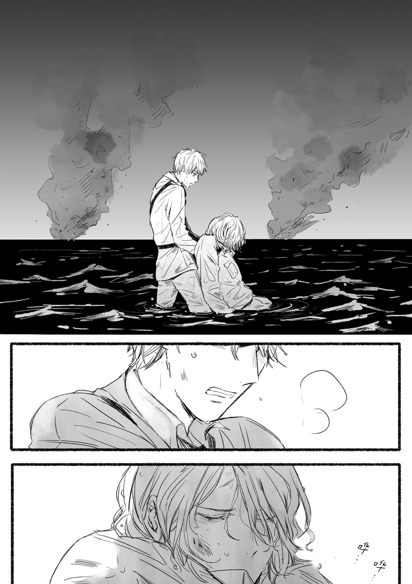 united kingdom and france (axis powers hetalia) drawn by loudun_ff