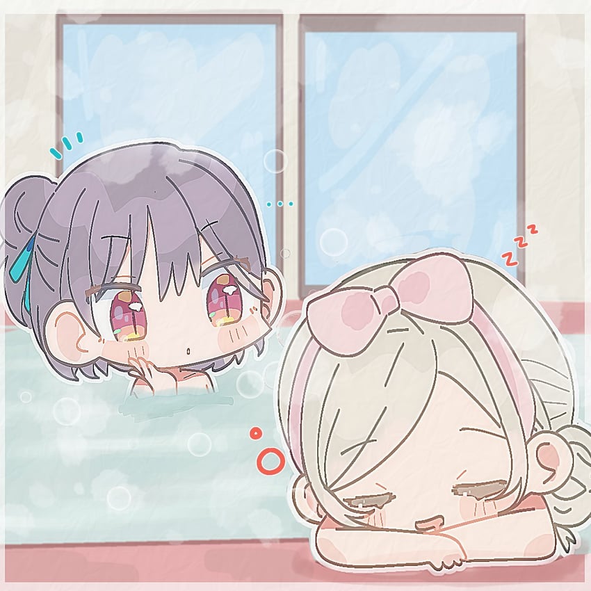 ceras yanagida lilienfeld and katsuragi izumi (love live! and 1 more) drawn by col_person