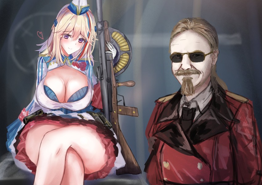 chauchat and ian mccollum (girls' frontline and 2 more) drawn by martinreaction