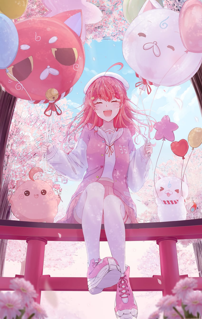sakura miko, 35p, kintoki, and maguchi (hololive) drawn by 6n0_w