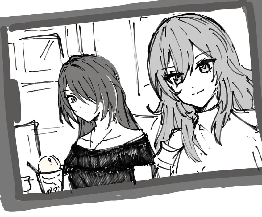 trailblazer, stelle, and acheron (honkai and 1 more) drawn by siba_0813