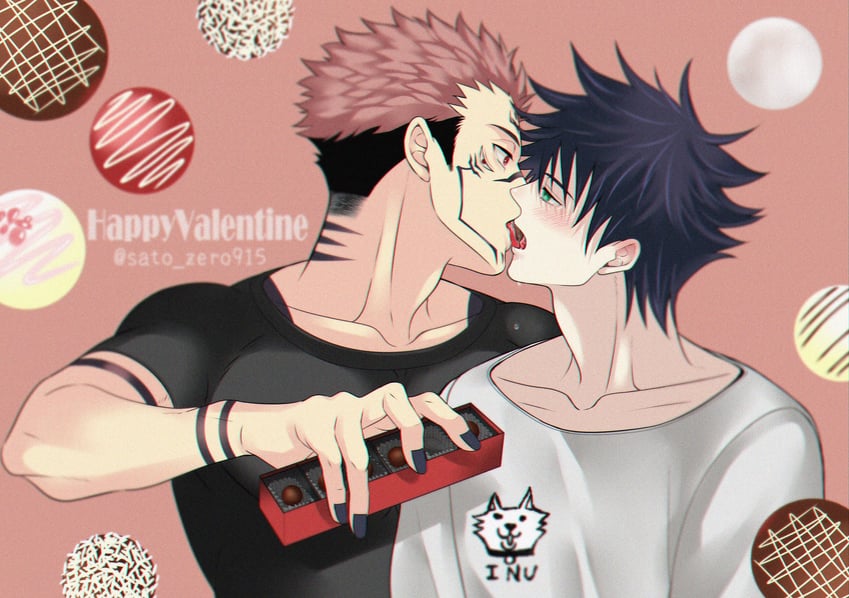 fushiguro megumi and ryoumen sukuna (jujutsu kaisen) drawn by sato_zero915