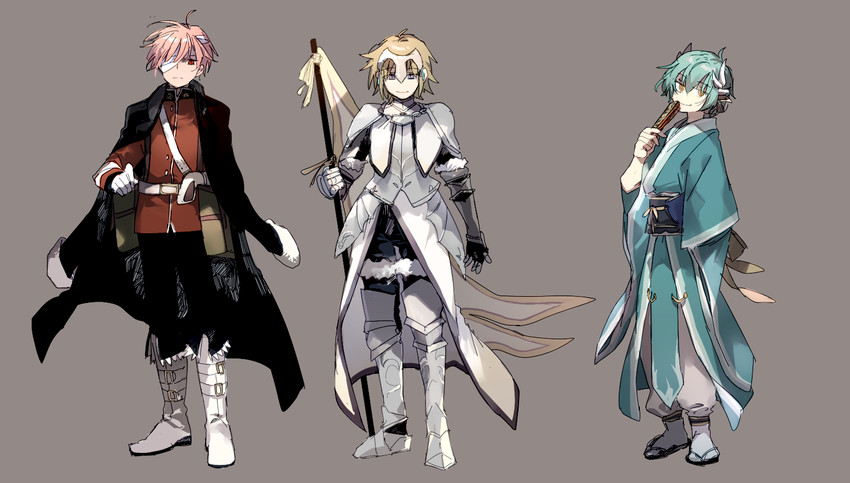 jeanne d'arc, florence nightingale, and kiyohime (fate and 1 more) drawn by newo_(shinra-p)