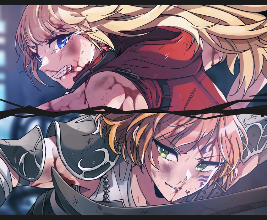 lyse hext and fordola rem lupis (final fantasy and 1 more) drawn by b0ngyu