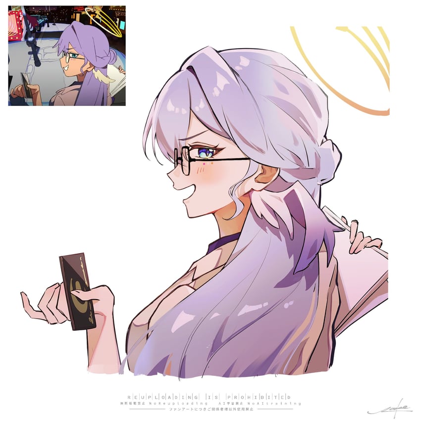robin (honkai and 1 more) drawn by yoake_(rapis0291)