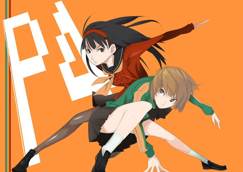 satonaka chie and amagi yukiko (persona and 1 more) drawn by ghost-q