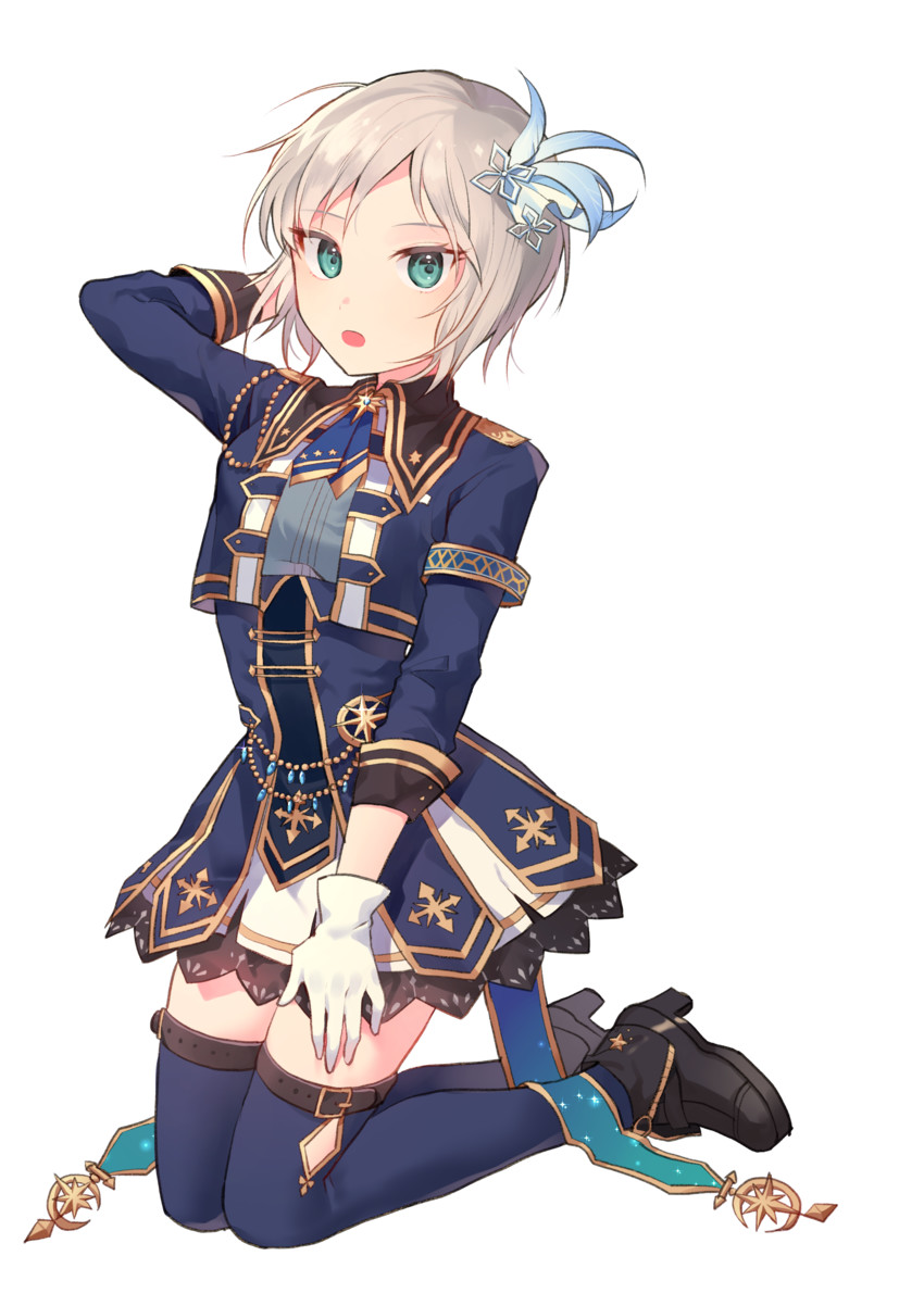 anastasia (idolmaster and 2 more) drawn by azit_(down)
