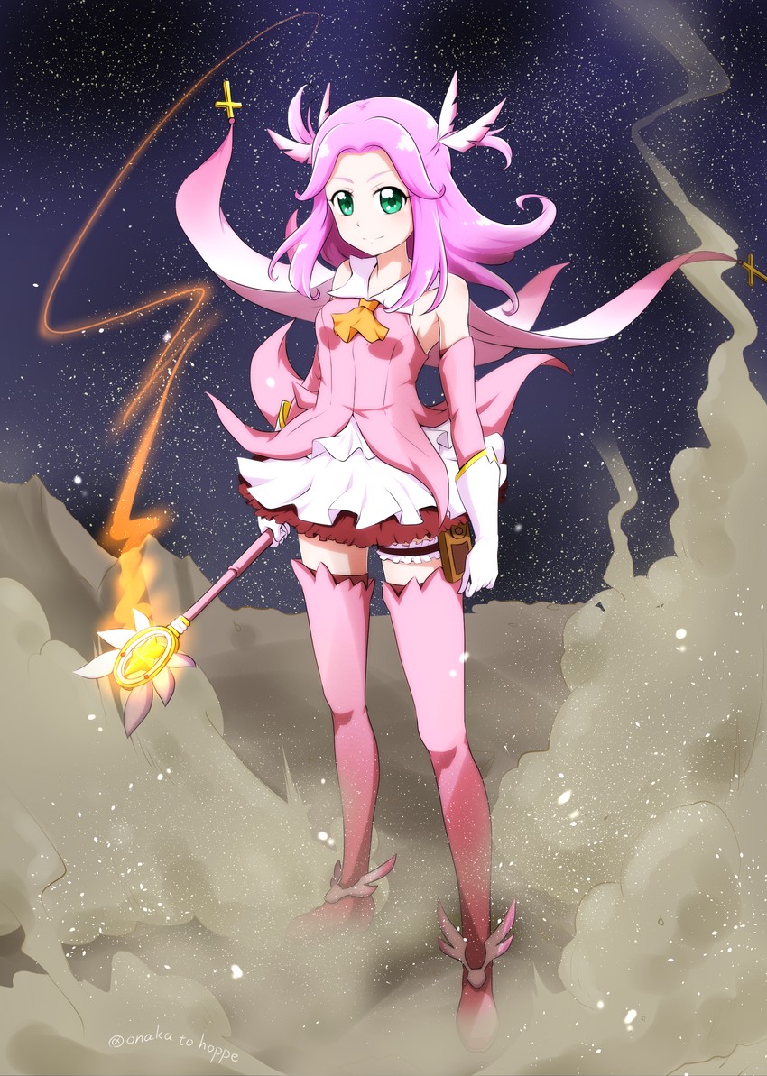 illyasviel von einzbern, prisma illya, magical ruby, and hanami kotoha (fate and 3 more) drawn by nita_(onakatohoppe)