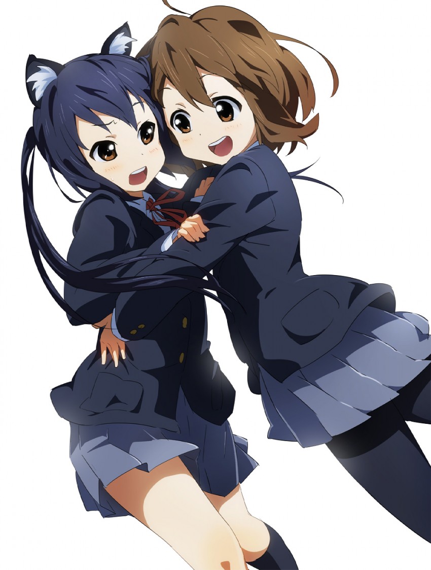 nakano azusa and hirasawa yui (k-on!) drawn by bun150