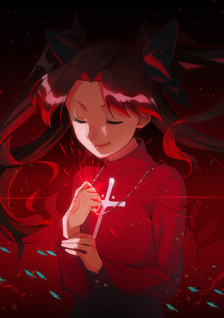 tohsaka rin (fate and 1 more) drawn by tsurusaki_yuu