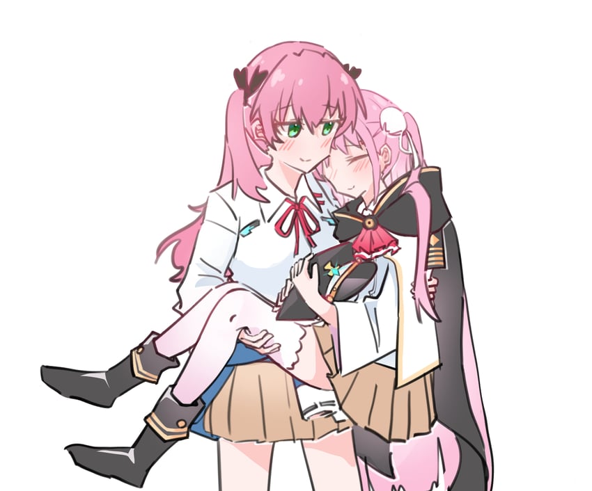 aikawa megumi and kunimi tama (heaven burns red) drawn by rantan_0925