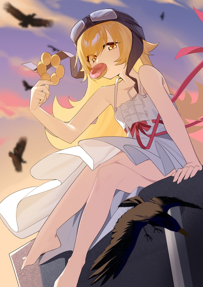 oshino shinobu (monogatari and 1 more) drawn by wako_(1194433260)