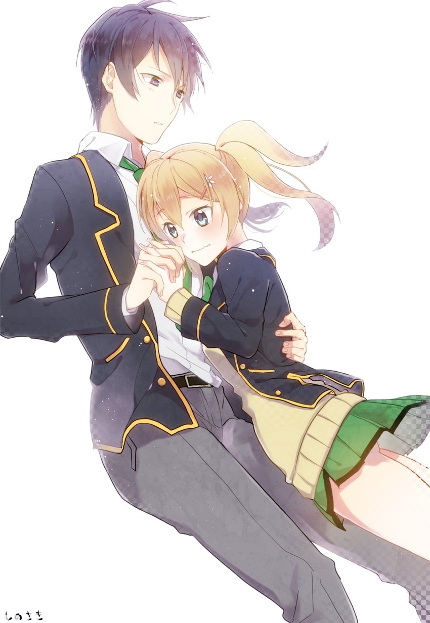 satou hana and sakurada shuu (joukamachi no dandelion) drawn by sasasaki