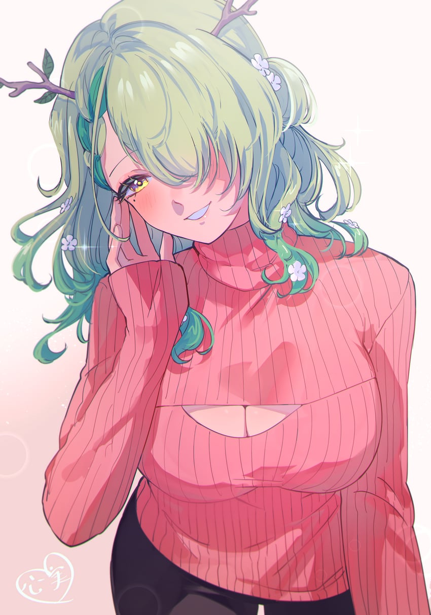 ceres fauna (hololive and 1 more) drawn by kokomi_(aniesuakkaman)