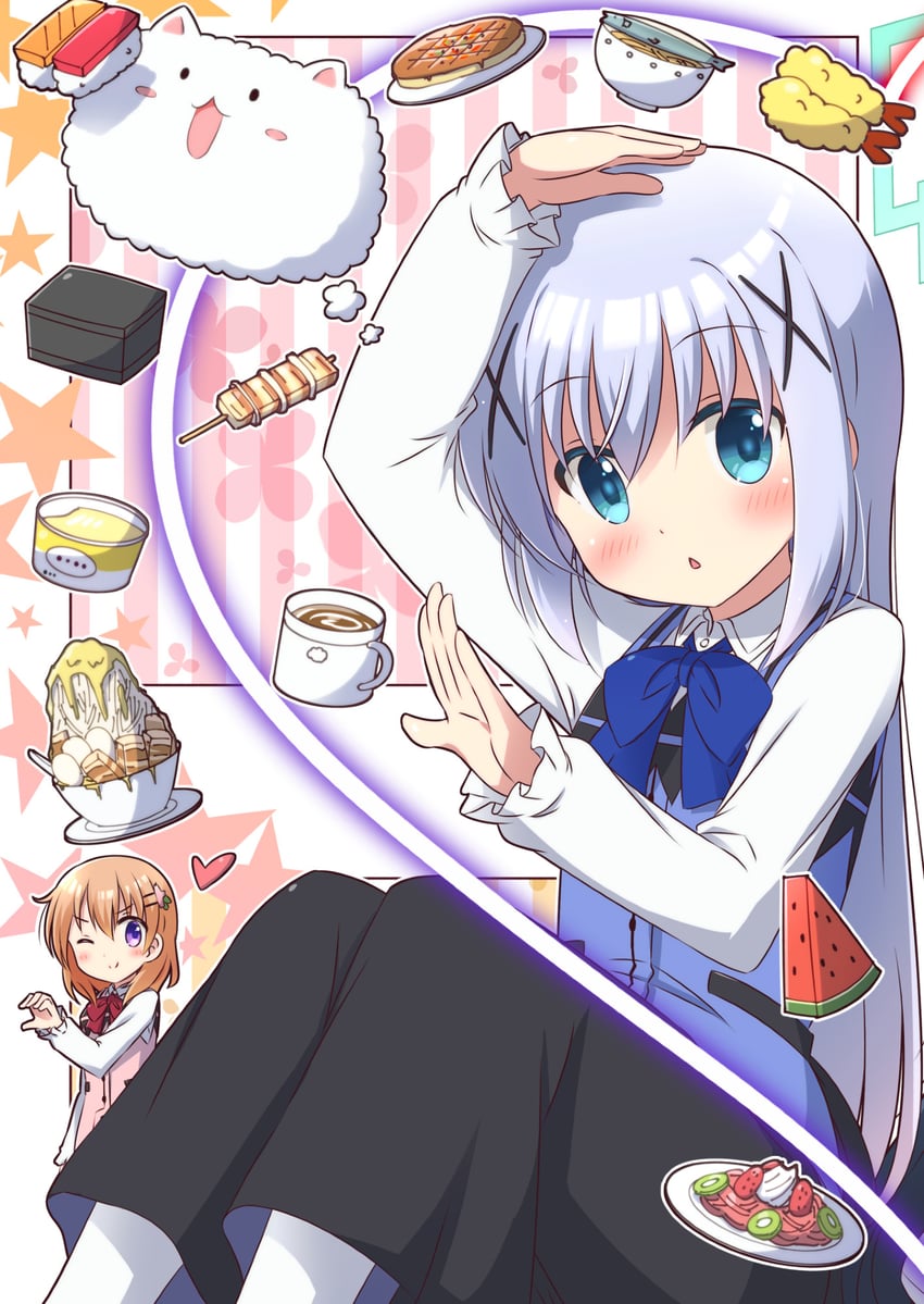 kafuu chino, hoto cocoa, and tippy (gochuumon wa usagi desu ka?) drawn by na!_(na'mr)