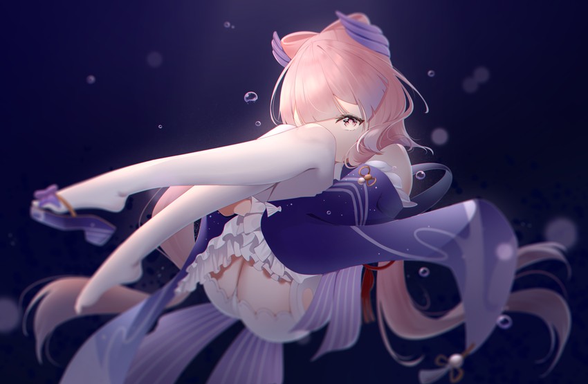 sangonomiya kokomi (genshin impact) drawn by bingchuan_xian_yu_huang