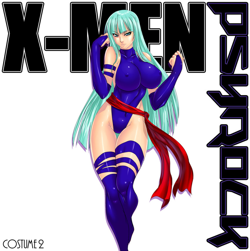 morrigan aensland and psylocke (marvel and 2 more) drawn by judge_martin