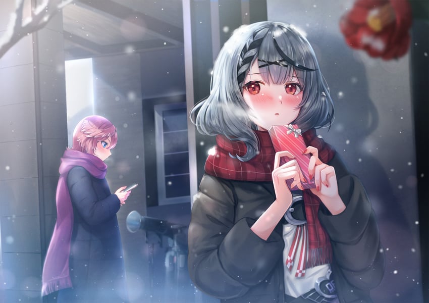 sakamata chloe and takane lui (hololive) drawn by kabosu_(anna_neji)