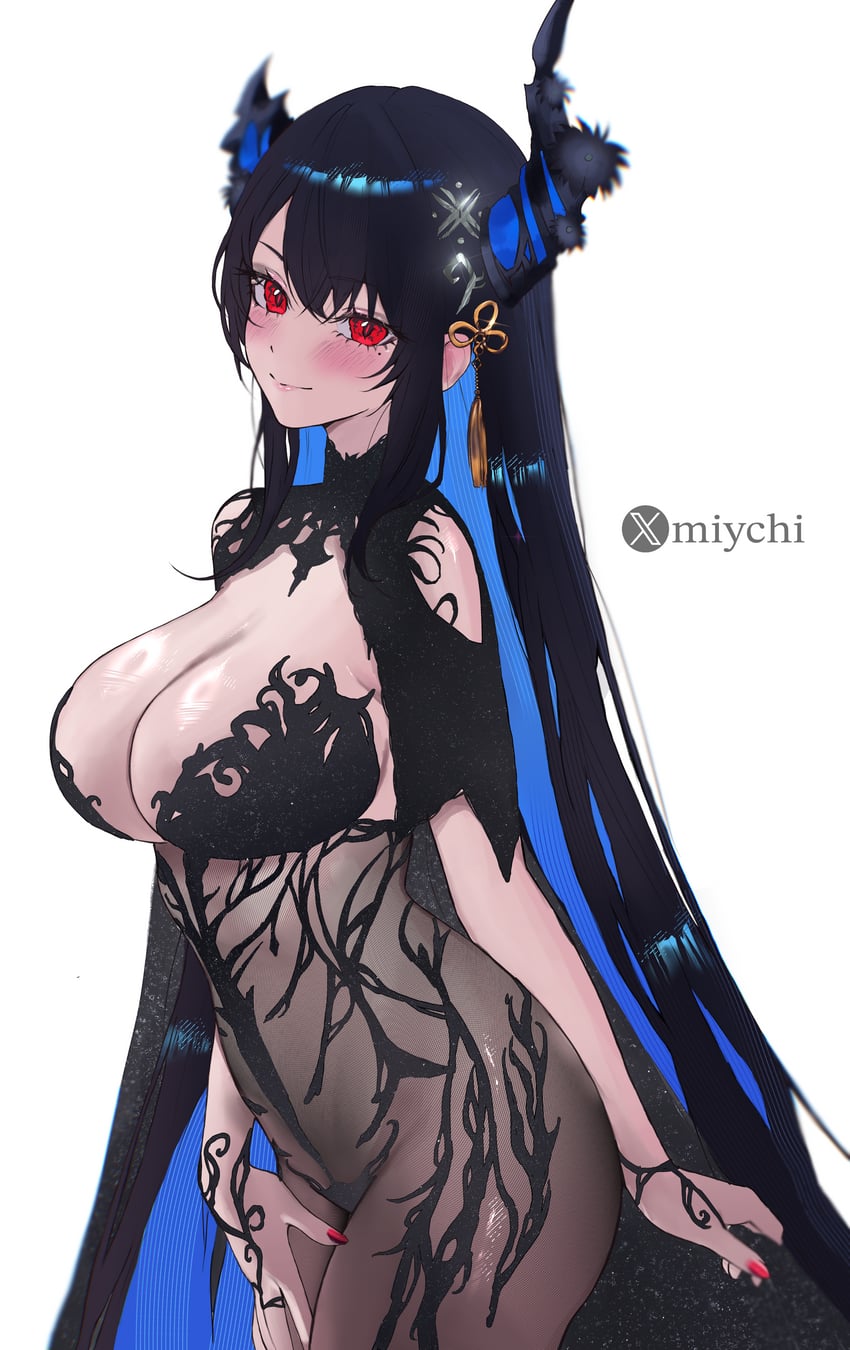 nerissa ravencroft (hololive and 1 more) drawn by miychi